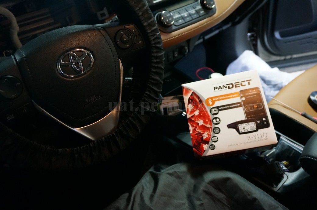 Toyota Rav-4 - установка автосигнализации Pandect X-3110