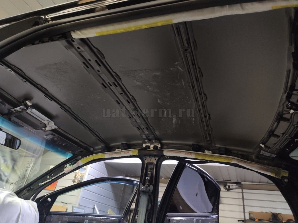 KIA RIO - шумоизоляция потолка