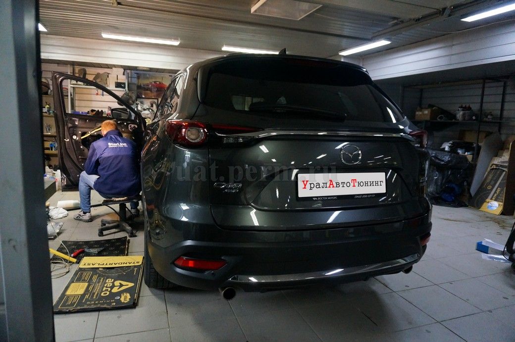 Mazda CX-9 - установка охранного комплекса
