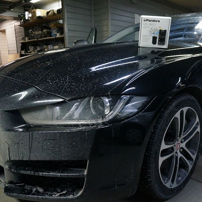 Установка автосигнализации Pandora DXL-4910 на Jaguar XE