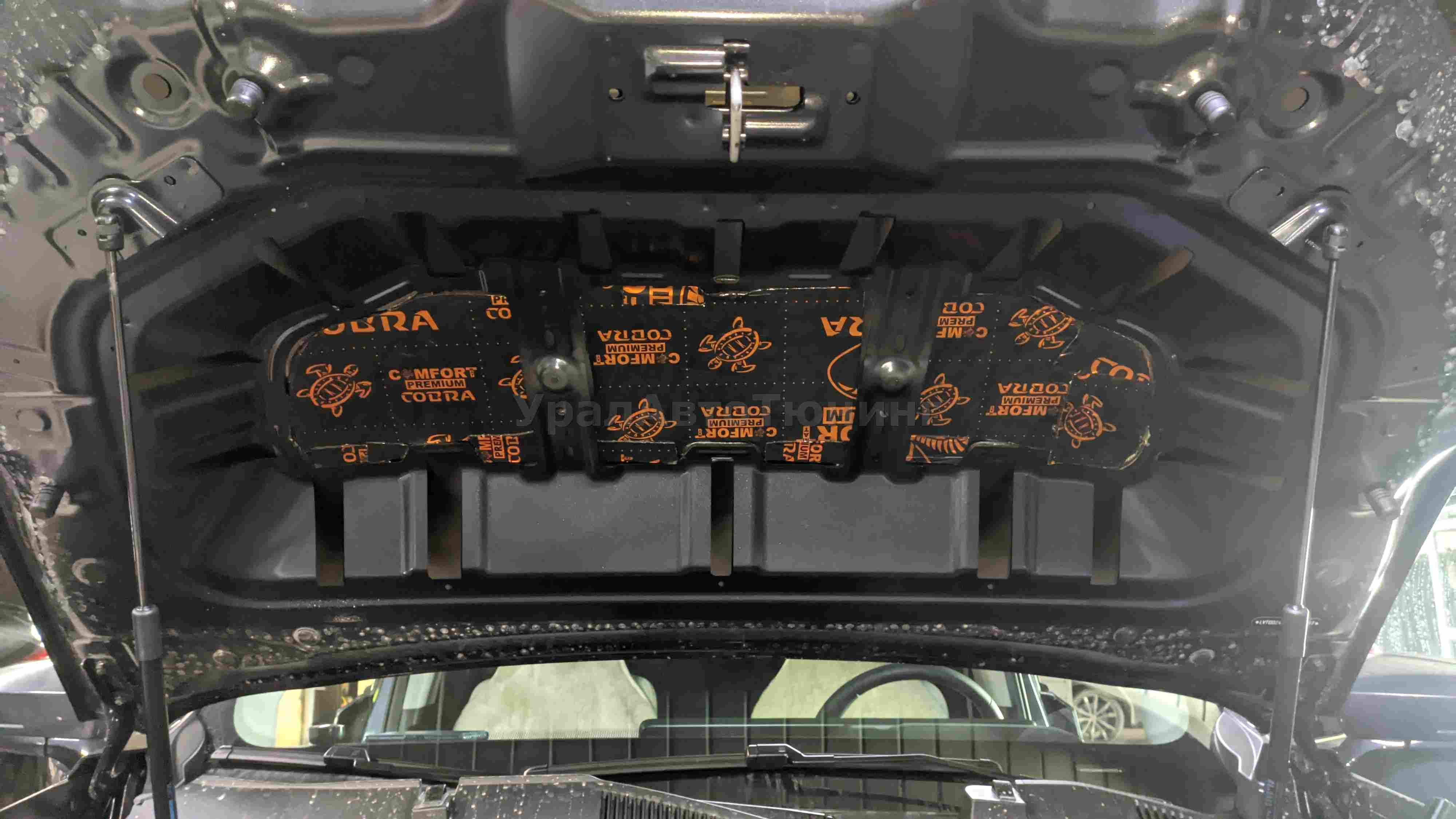 Шумоизоляция капота Exeed VX