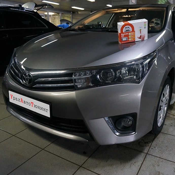 Установка автосигнализации StarLine A93 на Toyota Corolla