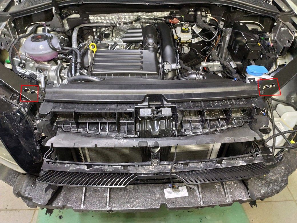 VW Tiguan - установка охранного комплекса
