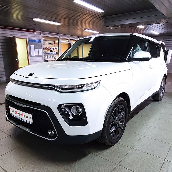 Установка механического замка КПП на Kia Soul