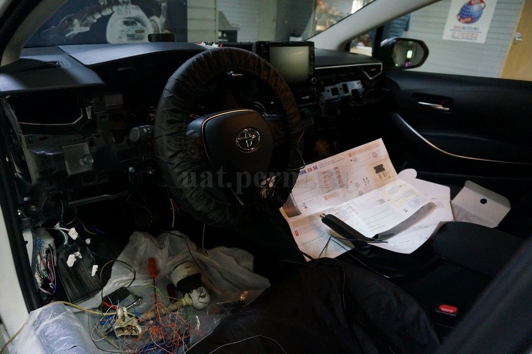 Установка автосигнализации StarLine S96 на Toyota Corolla