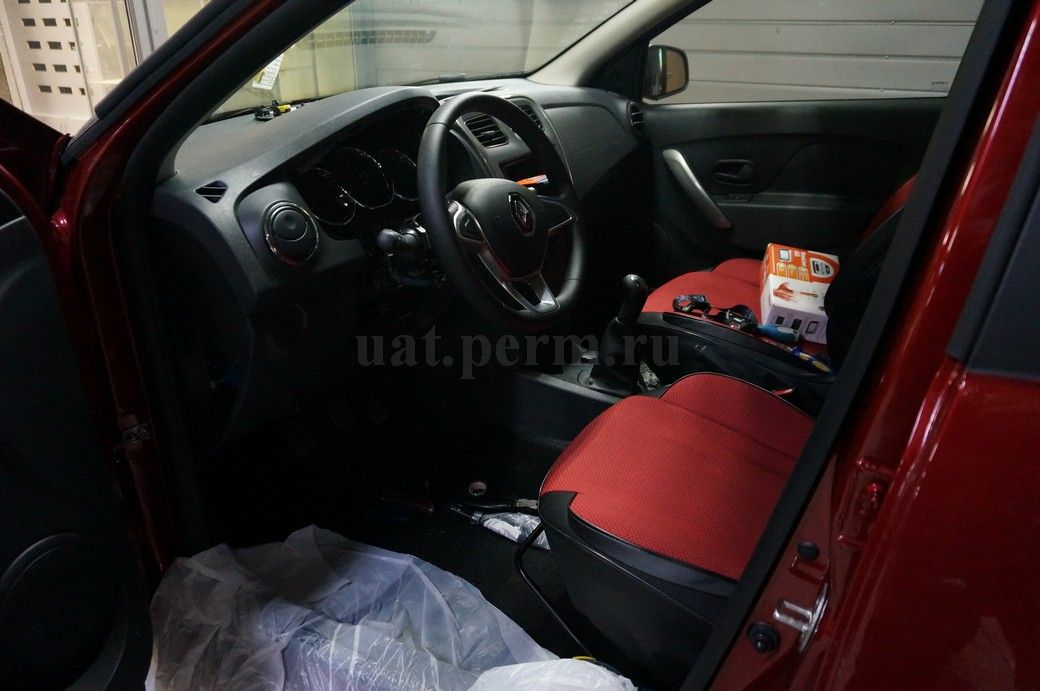 Renault Logan - установка автосигнализации StarLine A93