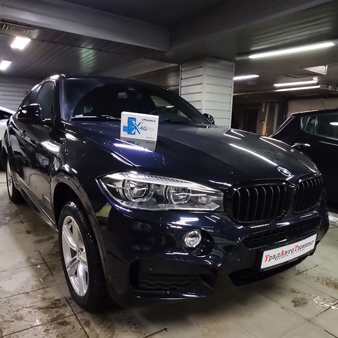 Установка автосигнализации Pandora X-4G на BMW X6