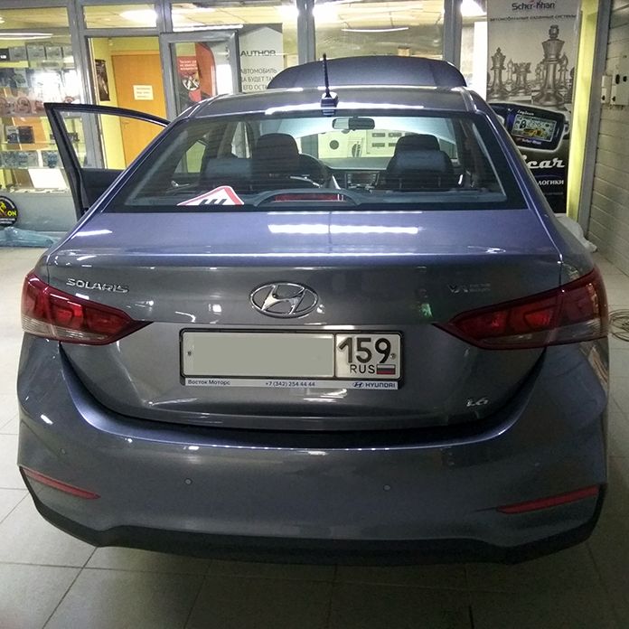 Hyundai Solaris - Установка автосигнализации StarLine A93