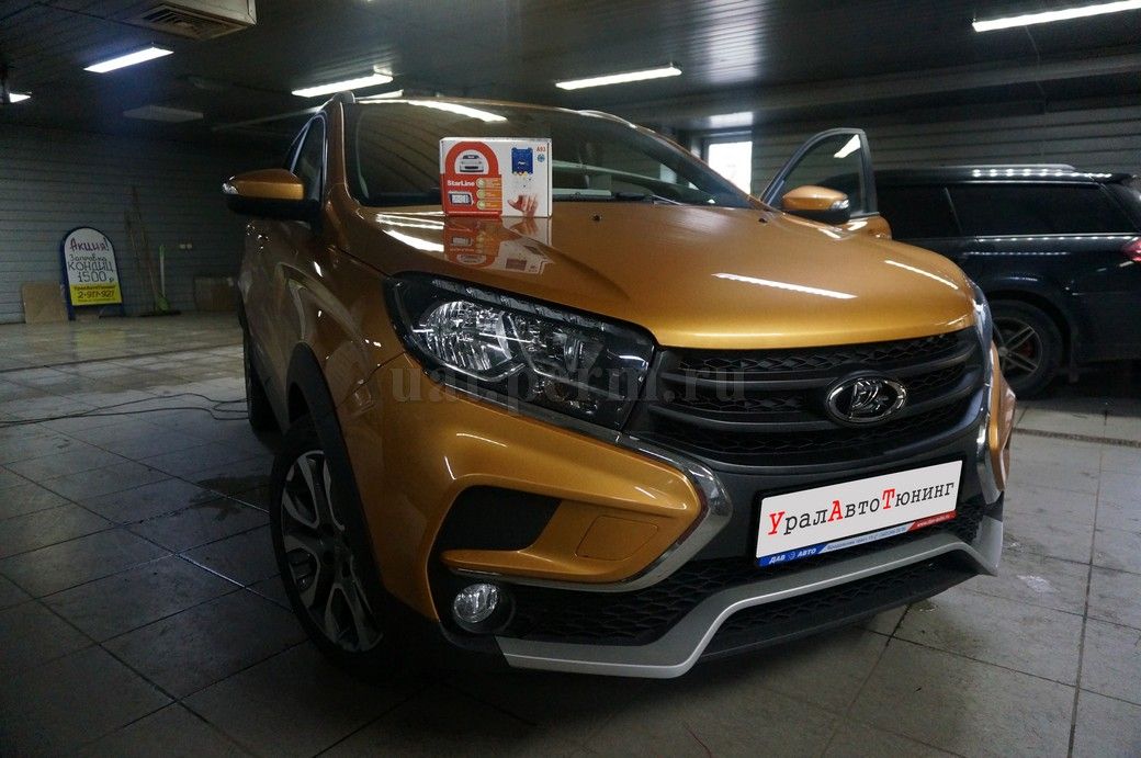 Lada X-RAY - установка автосигнализации StarLine A93