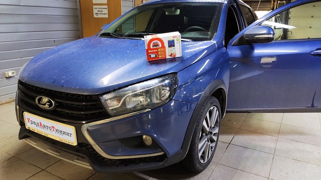 Установка автосигнализации StarLine A93 на Lada Vesta