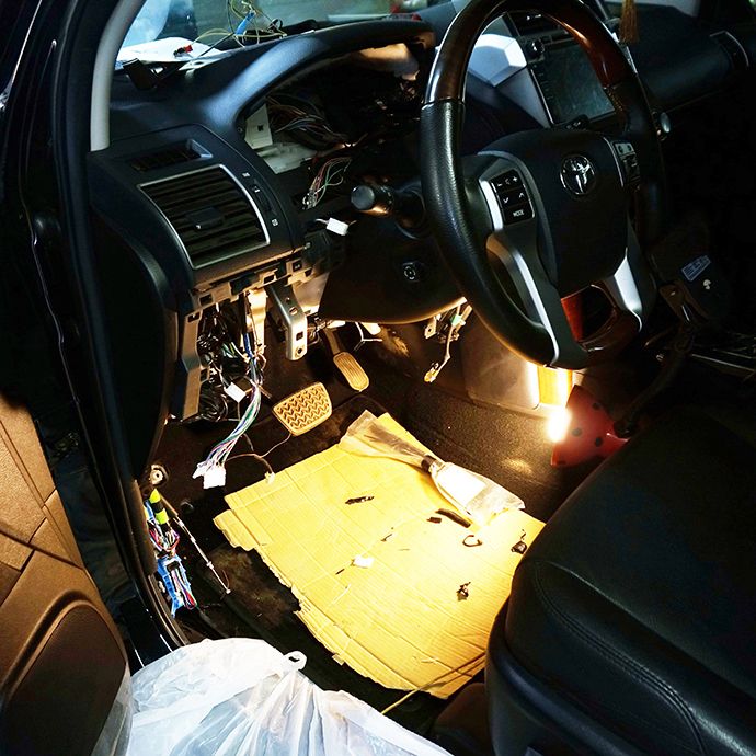 Toyota Prado - Установка автосигнализации StarLine A93