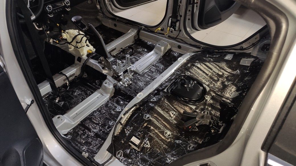 KIA RIO X - шумоизоляция пола