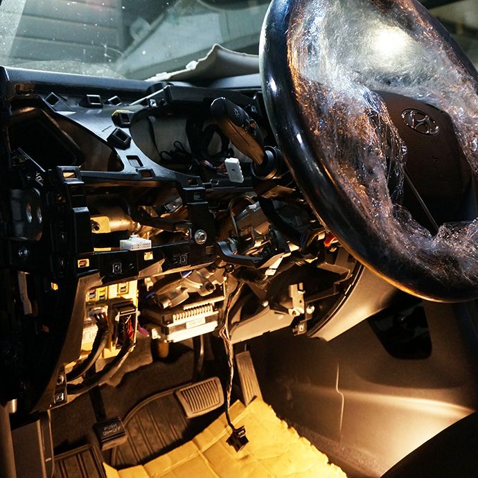 Hyundai SantaFe - Установка автосигнализации StarLine A93