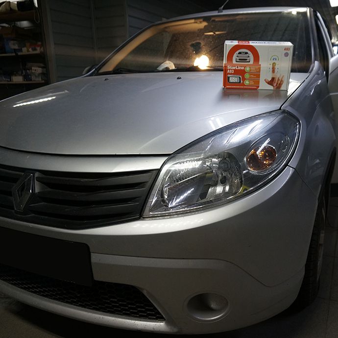 Renault Sandero - Установка автосигнализации StarLine A93