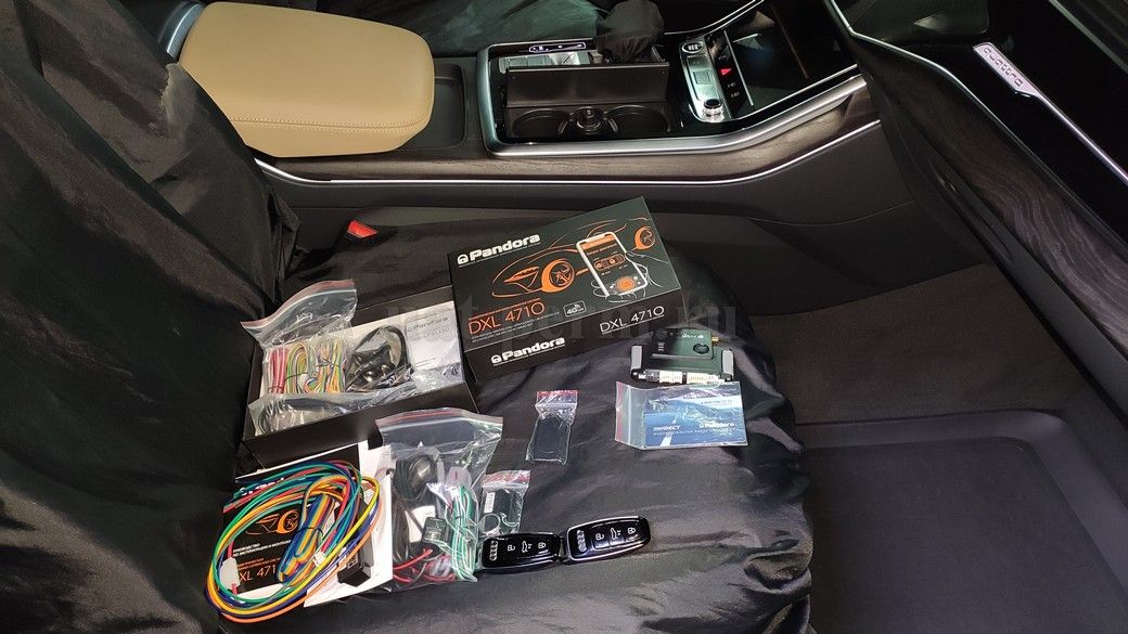 Установка автосигнализации Pandora DXL 4710 на Audi Q7