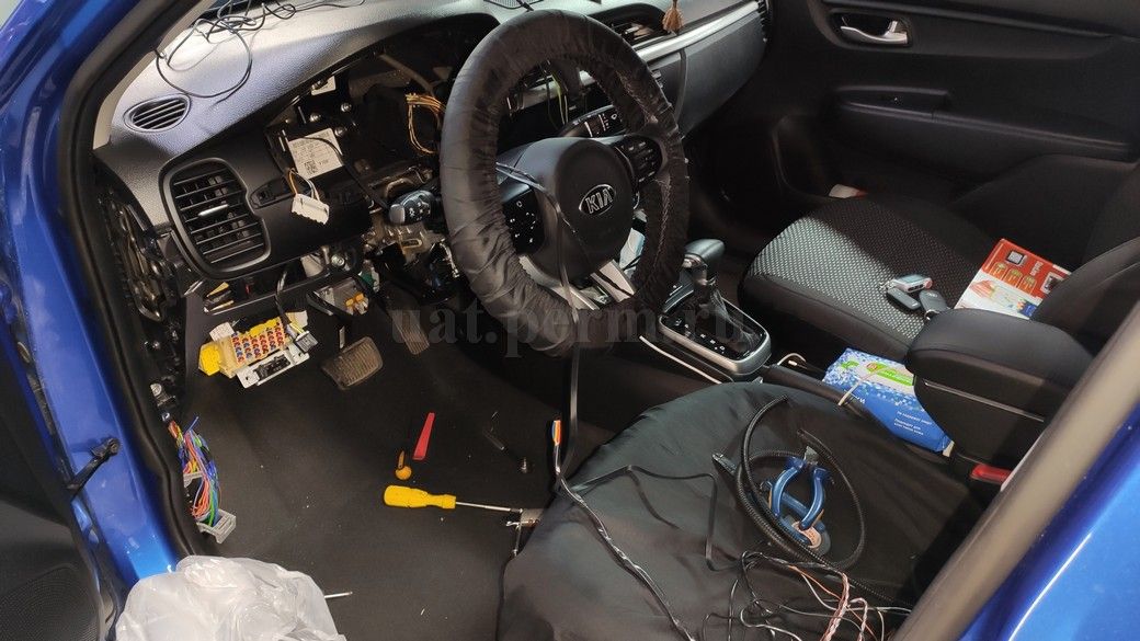 Установка автосигнализации StarLine A93 (v.2) на KIA Rio