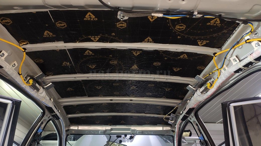 KIA RIO X - шумоизоляция крыши