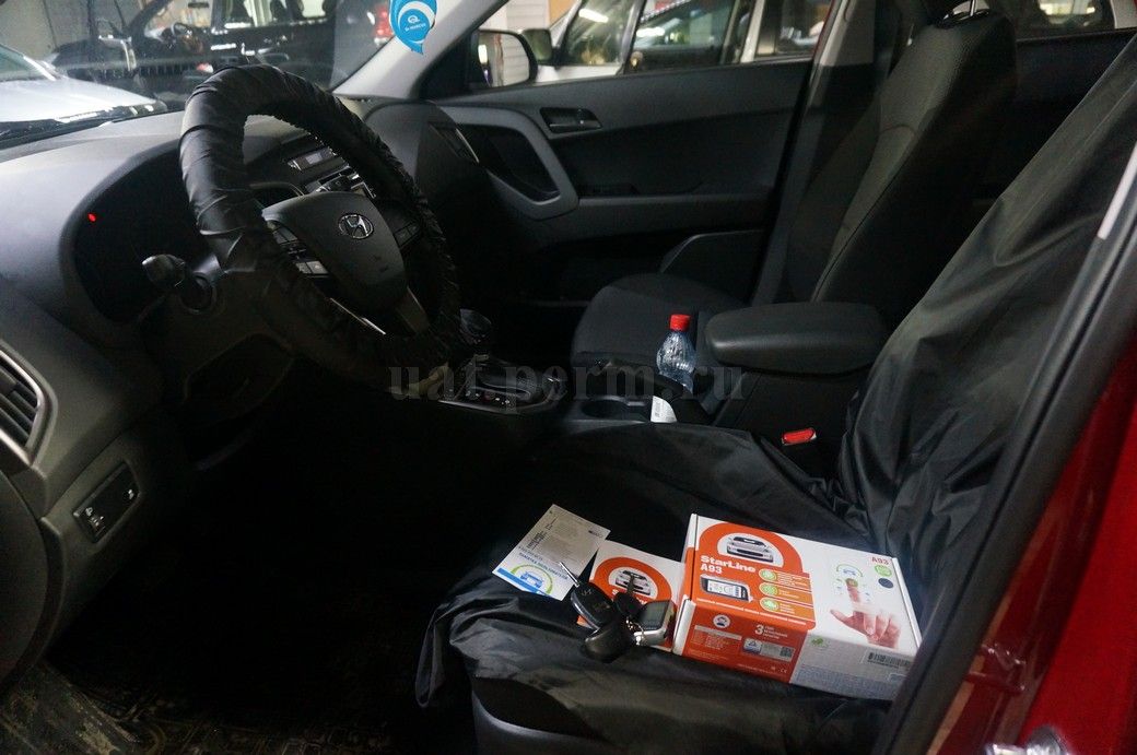 Установка автосигнализации StarLine A93 на Hyundai Creta