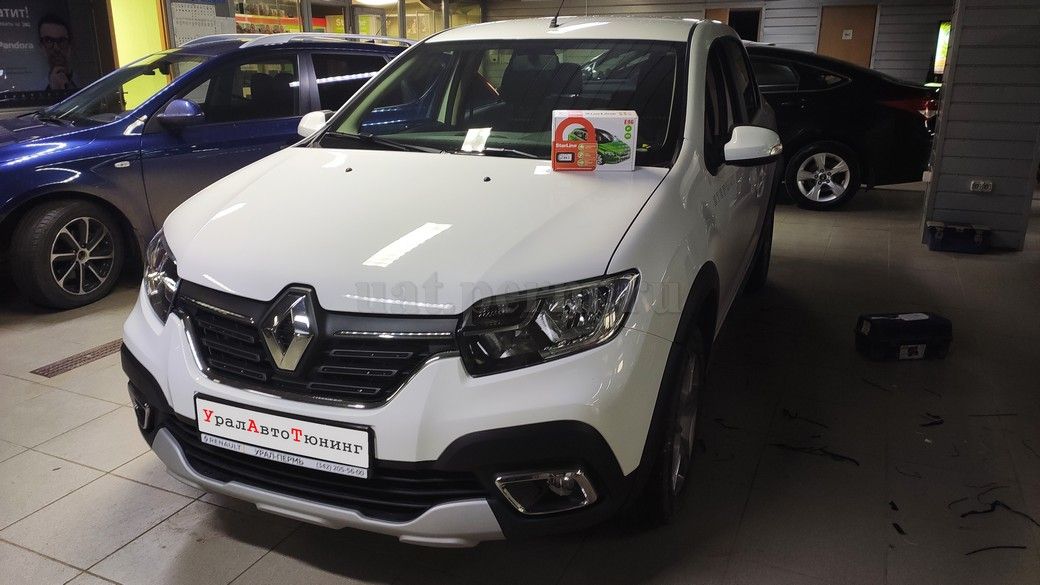 Renault Logan - установка автосигнализации StarLine E96