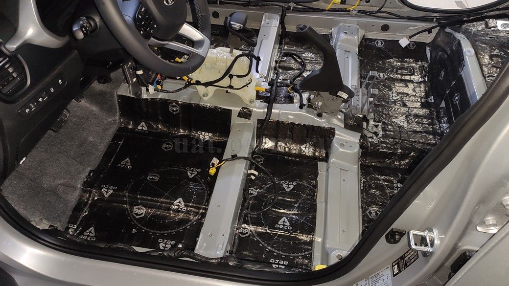 KIA RIO X - шумоизоляция пола