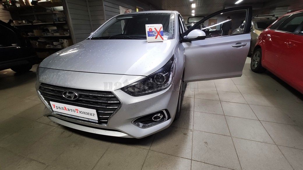 Hyundai Solaris - Установка автосигнализации Pandora DX-6X