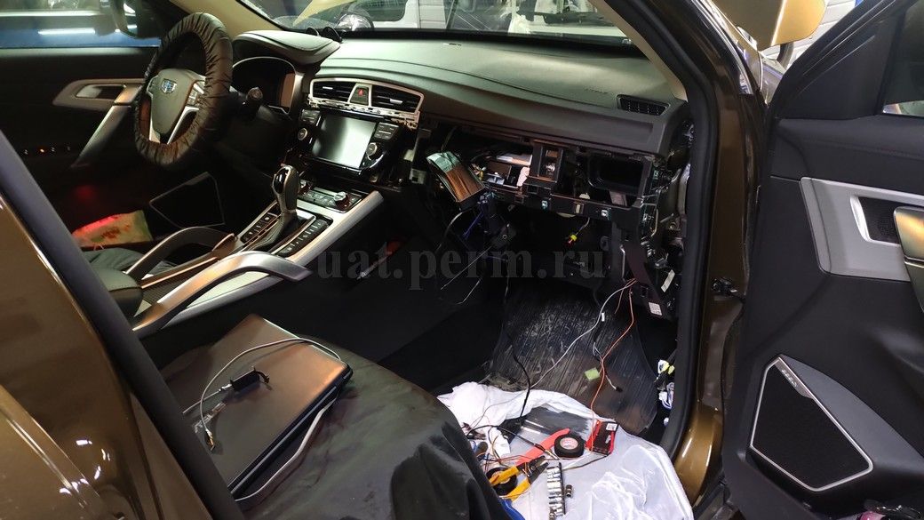 Geely Atlas - установка автосигнализации StarLine A93