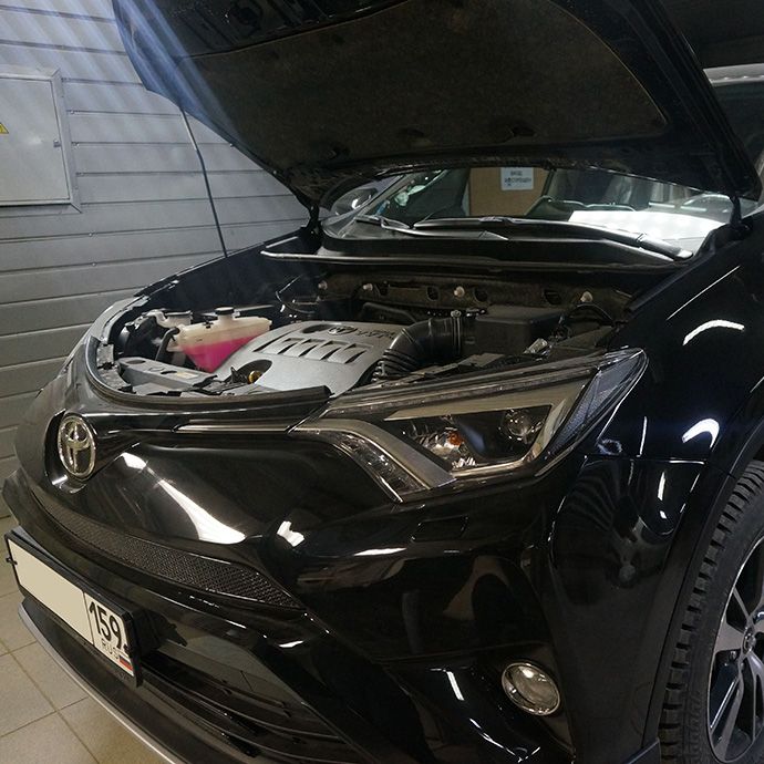 Toyota Rav-4 - Установка охранного комплекса
