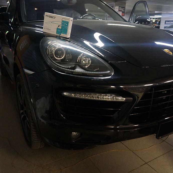 Porsche Cayenne - Установка автосигнализации Pandect X-1900BT