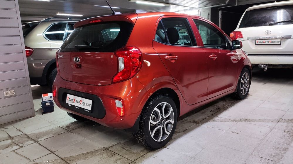 Установка автосигнализации Pandora DX-9X LoRa на Kia Picanto