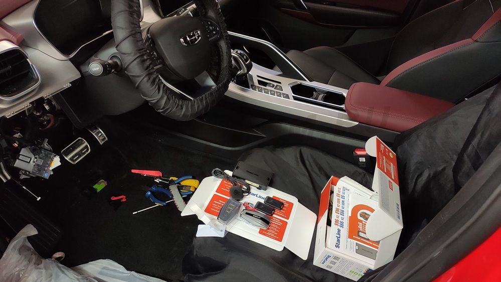 Установка автосигнализации StarLine S96 (v.2) на Geely Coolray
