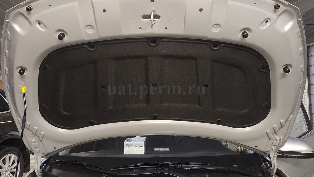 KIA RIO X - шумоизоляция капота