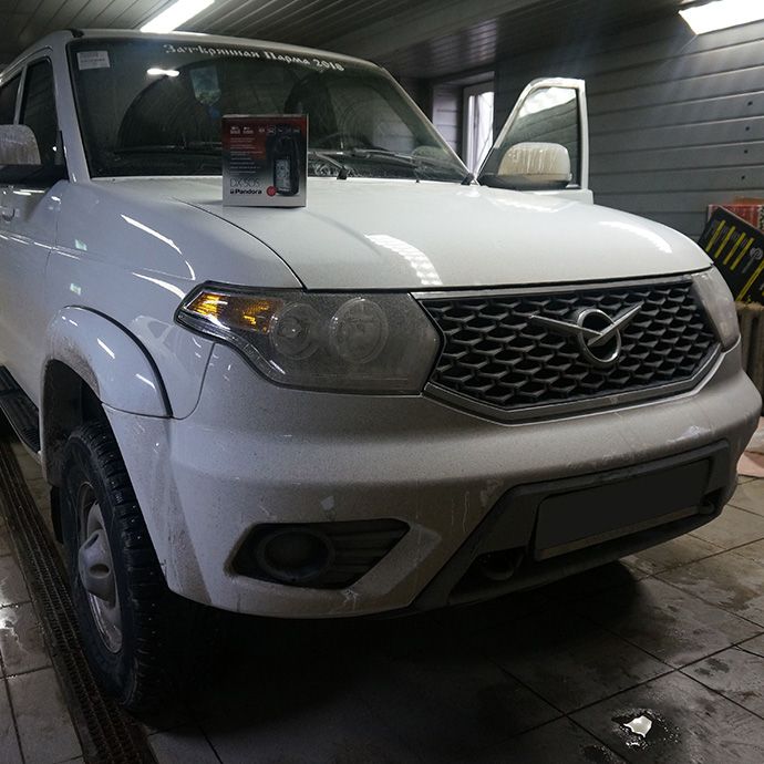 УАЗ Patriot - установка автосигнализации Pandora DX-50S