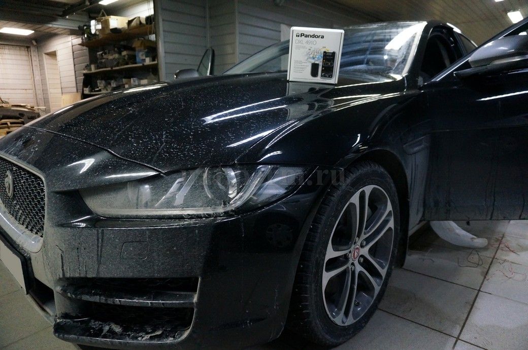 Установка автосигнализации Pandora DXL-4910 на Jaguar XE