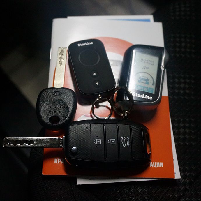 Kia Rio X-Line - Установка автосигнализации StarLine A93