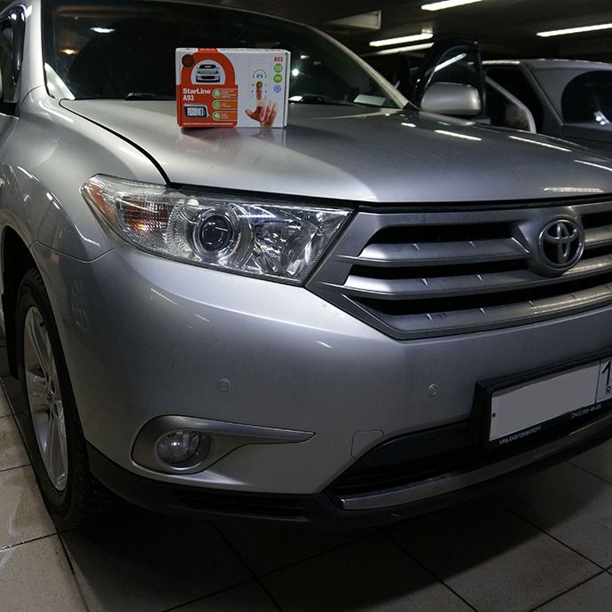 Toyota Highlander - Установка автосигнализации StarLine A93