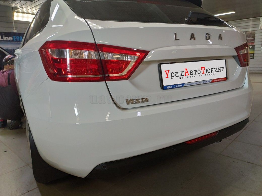 Lada Vesta - Установка автосигнализации Pandora DX-6X