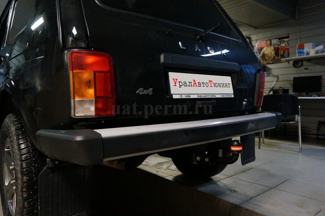 Установка фаркопа на LADA 4x4