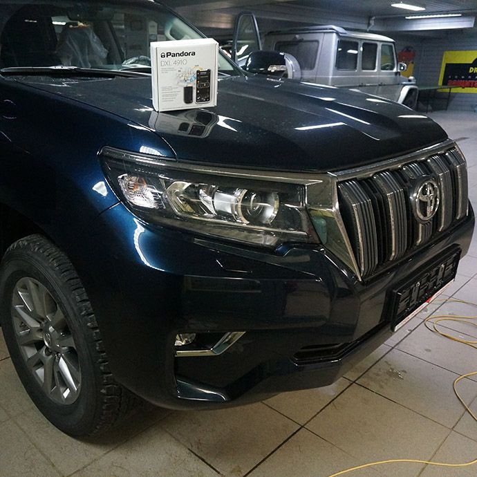 Toyota Land Cruiser Prado - Установка автосигнализации Pandora DXL-4910