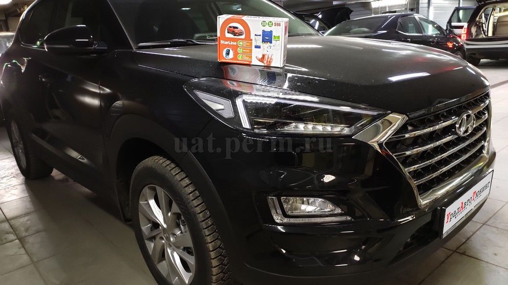 Hyundai Tucson - установка автосигнализации StarLine S96