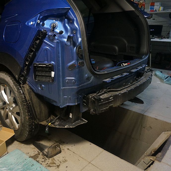 Hyundai Tucson - установка фаркопа