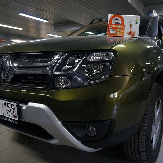 Renault Duster - Установка автосигнализации StarLine A93