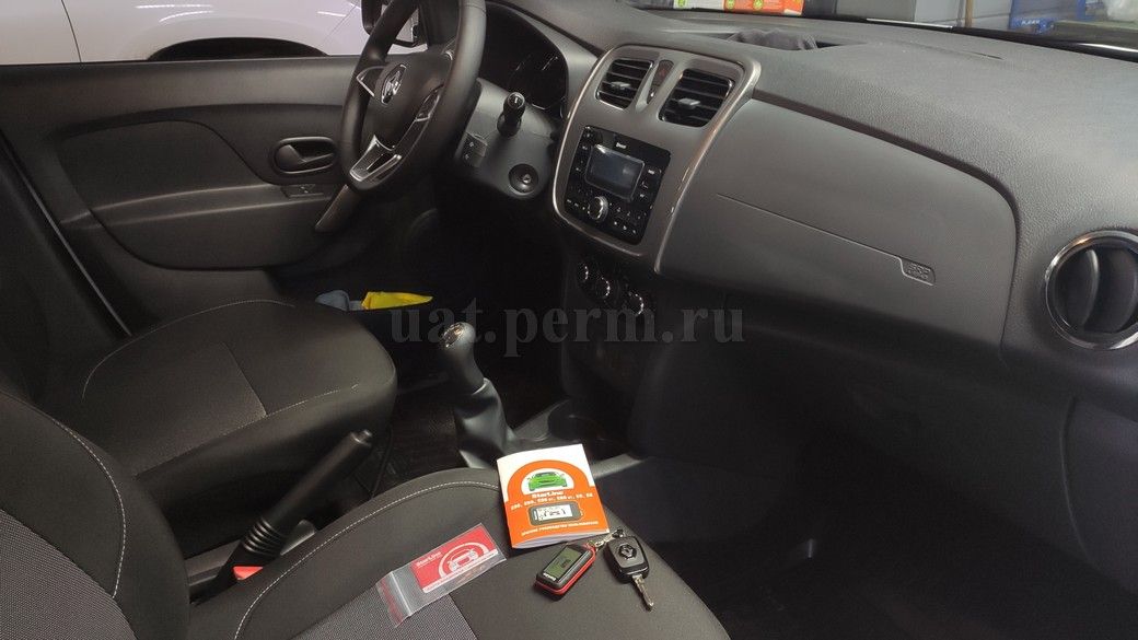 Установка автосигнализации StarLine E96 BT на Renault Logan
