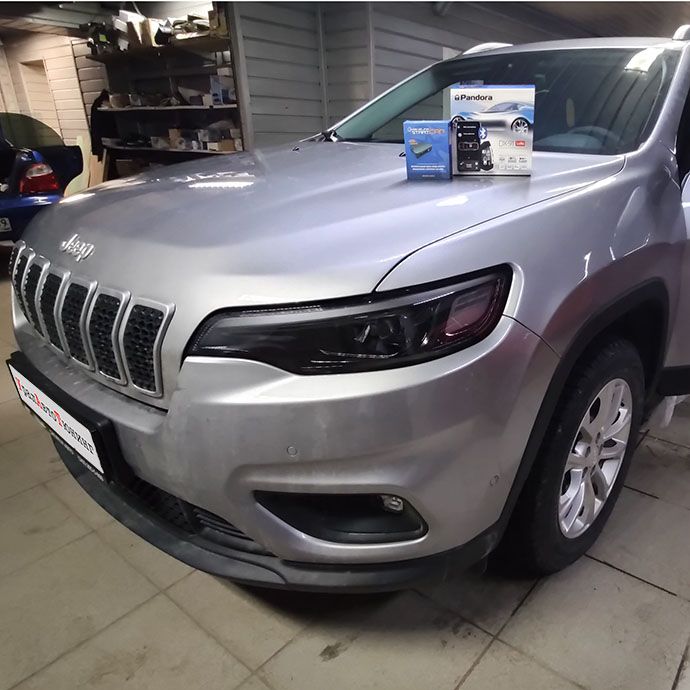 Установка автосигнализации Pandora DX 91 LoRa на Jeep Cherokee
