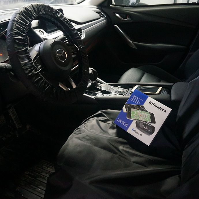 Mazda 6 - установка автосигнализации Pandora DX-90B