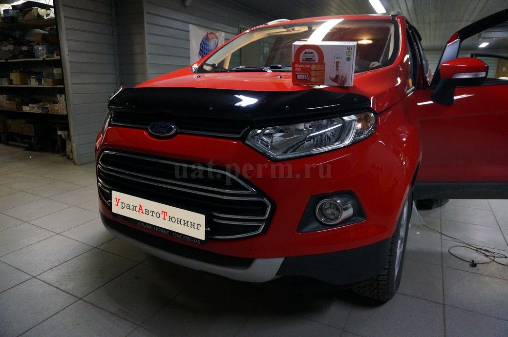 Ford EcoSport - установка автосигнализации StarLine A93