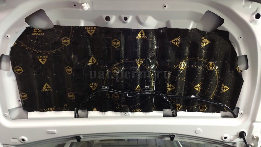 Toyota Highlander (XU60) - шумоизоляция капота