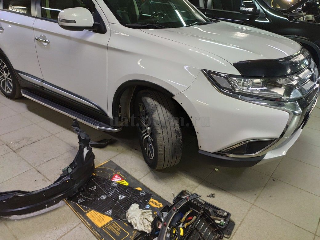 Шумоизоляция колесных арок Mitsubishi Outlander