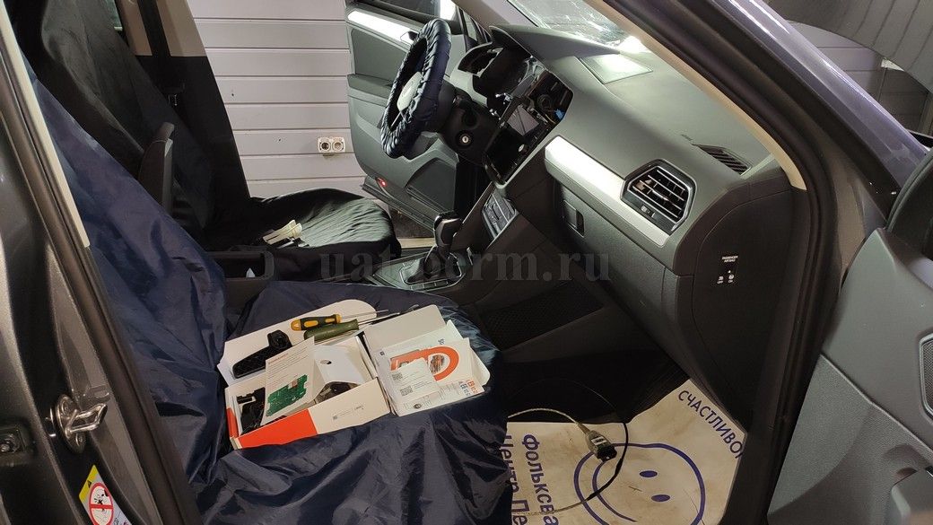 Установка автосигнализации StarLine S96 на VW Tiguan