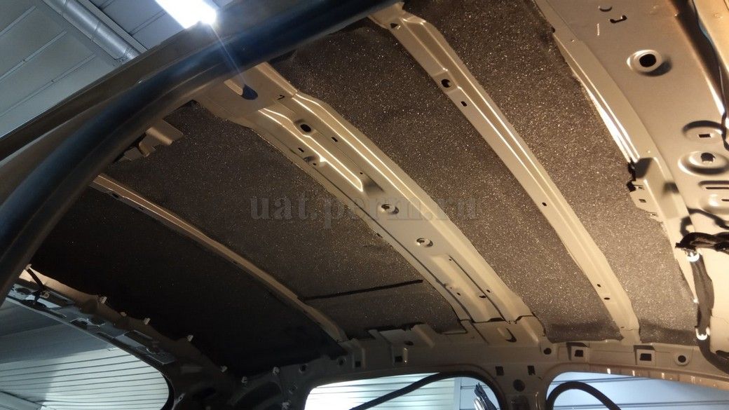 Lada X-Ray - шумоизоляция потолка