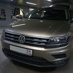 Установка механического блокиратора КПП на автомобиль VW Tiguan